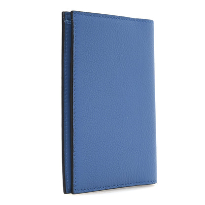 Fendi Cuoio Romano Logo Passport Cover Blue 3 of 8