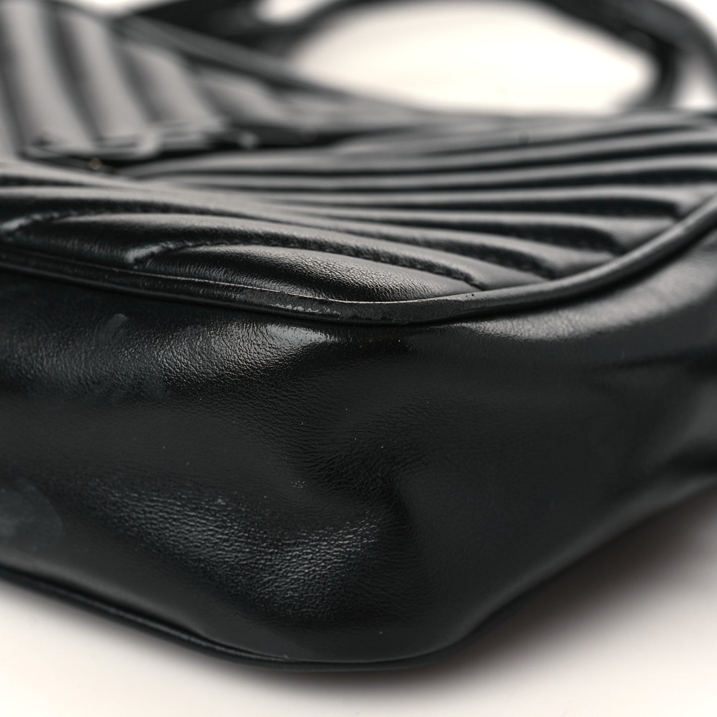 Calfskin Matelasse Monogram Monochrome Lou Camera Bag Black