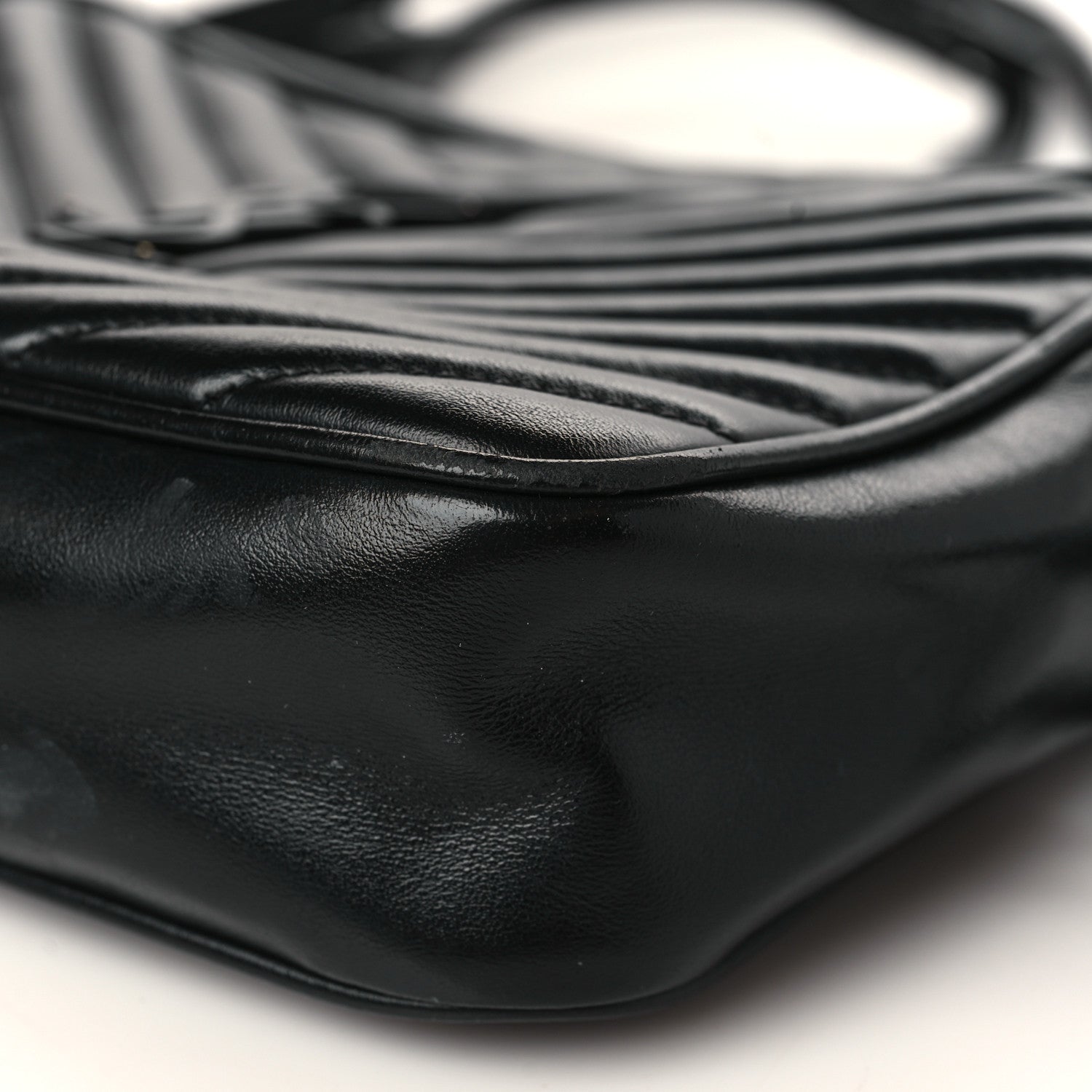 Saint Laurent Calfskin Matelasse Monogram Monochrome Lou Camera Bag Black 9 of 9