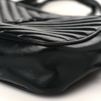 Saint Laurent Calfskin Matelasse Monogram Monochrome Lou Camera Bag Black 9 of 9