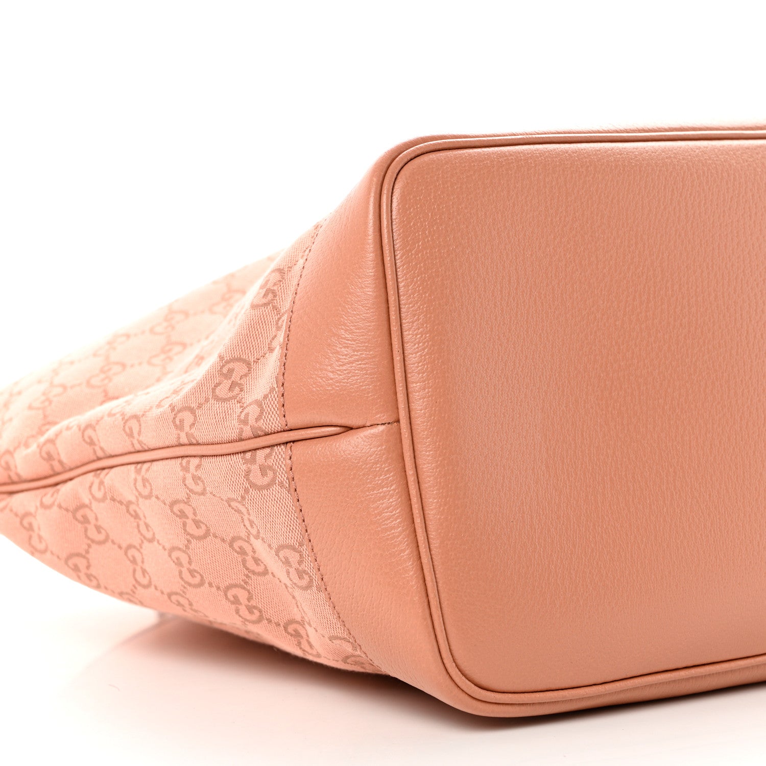 Gucci Monogram Textured Dollar Calfskin Large Ophidia Shopping Tote Cloche Rose Pink 7 of 8