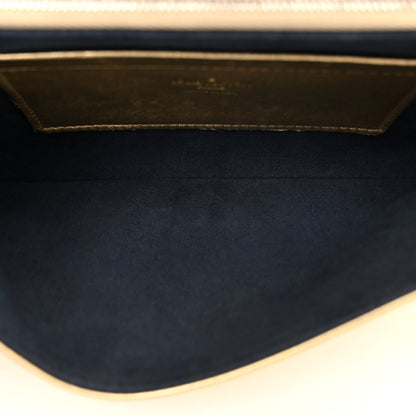 Louis Vuitton Metallic Lambskin Embossed Monogram Pochette Coussin Gold 5 of 10