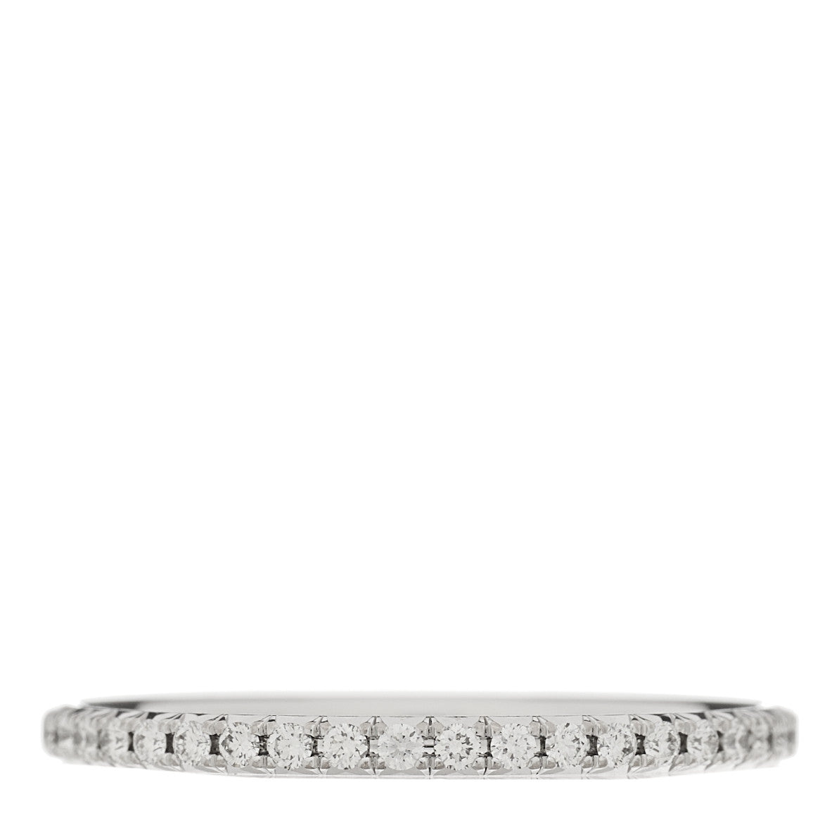 Tiffany Platinum Diamond Metro Full Eternity Band Ring 52 6 1 of 4