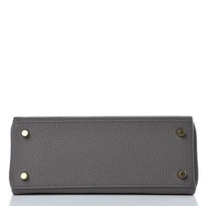 Hermes Togo Kelly Retourne 25 Etain 6 of 32