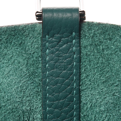 Hermes Taurillon Clemence Picotin Lock 22 MM Malachite 6 of 8