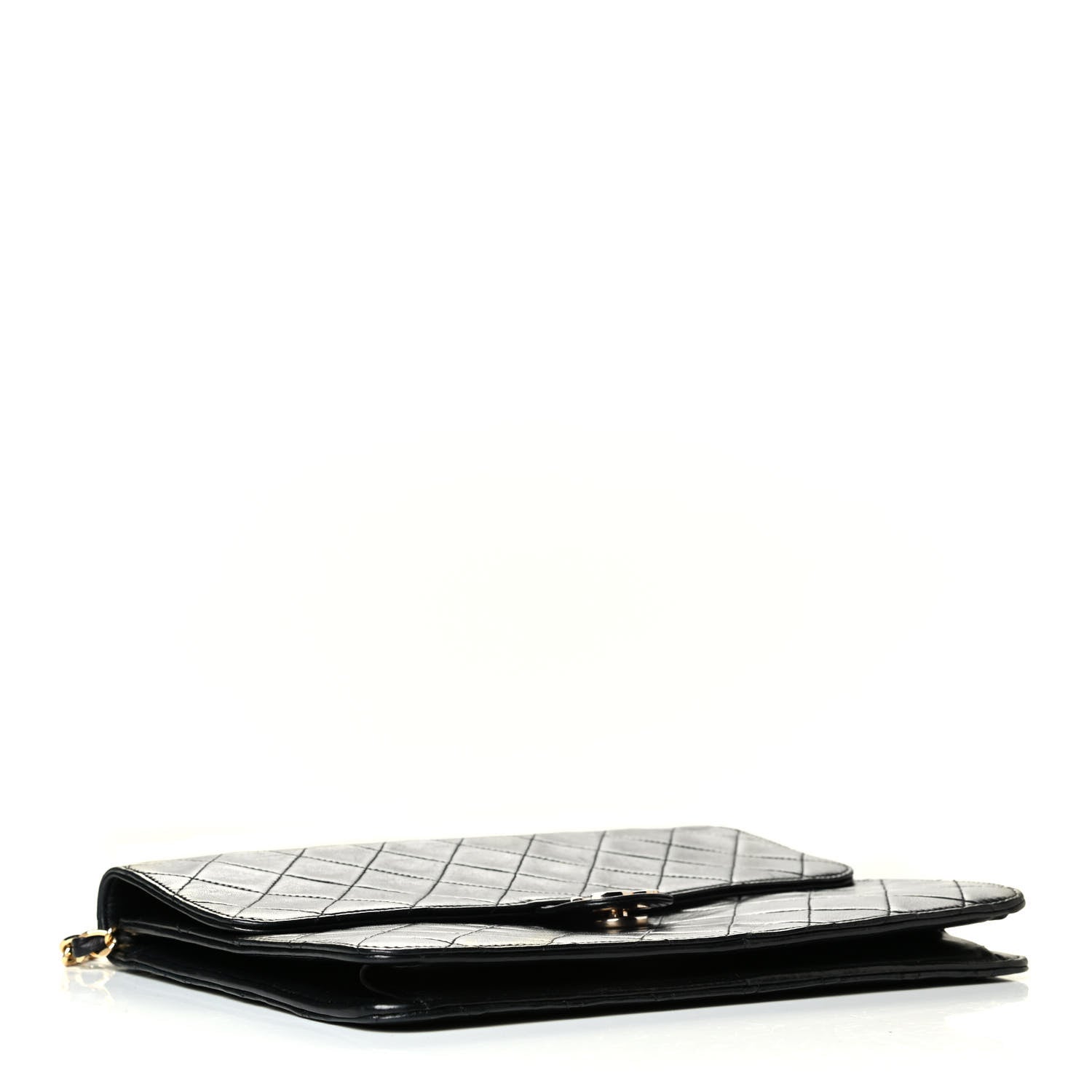 Chanel Lambskin Quilted Jumbo Single Flap Black 3 of 7