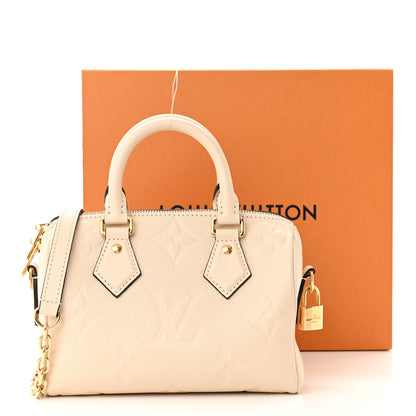 Louis Vuitton Empreinte Monogram Giant Speedy Bandouliere 20 Creme 11 of 11
