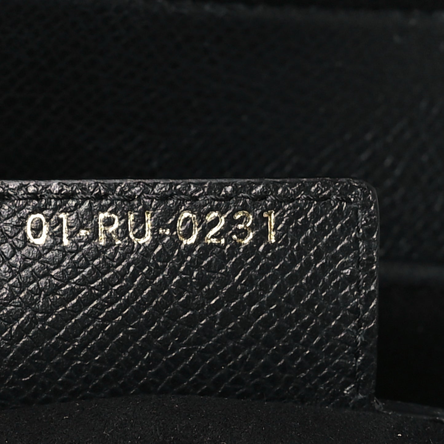 Grained Calfskin Saddle Bag Black