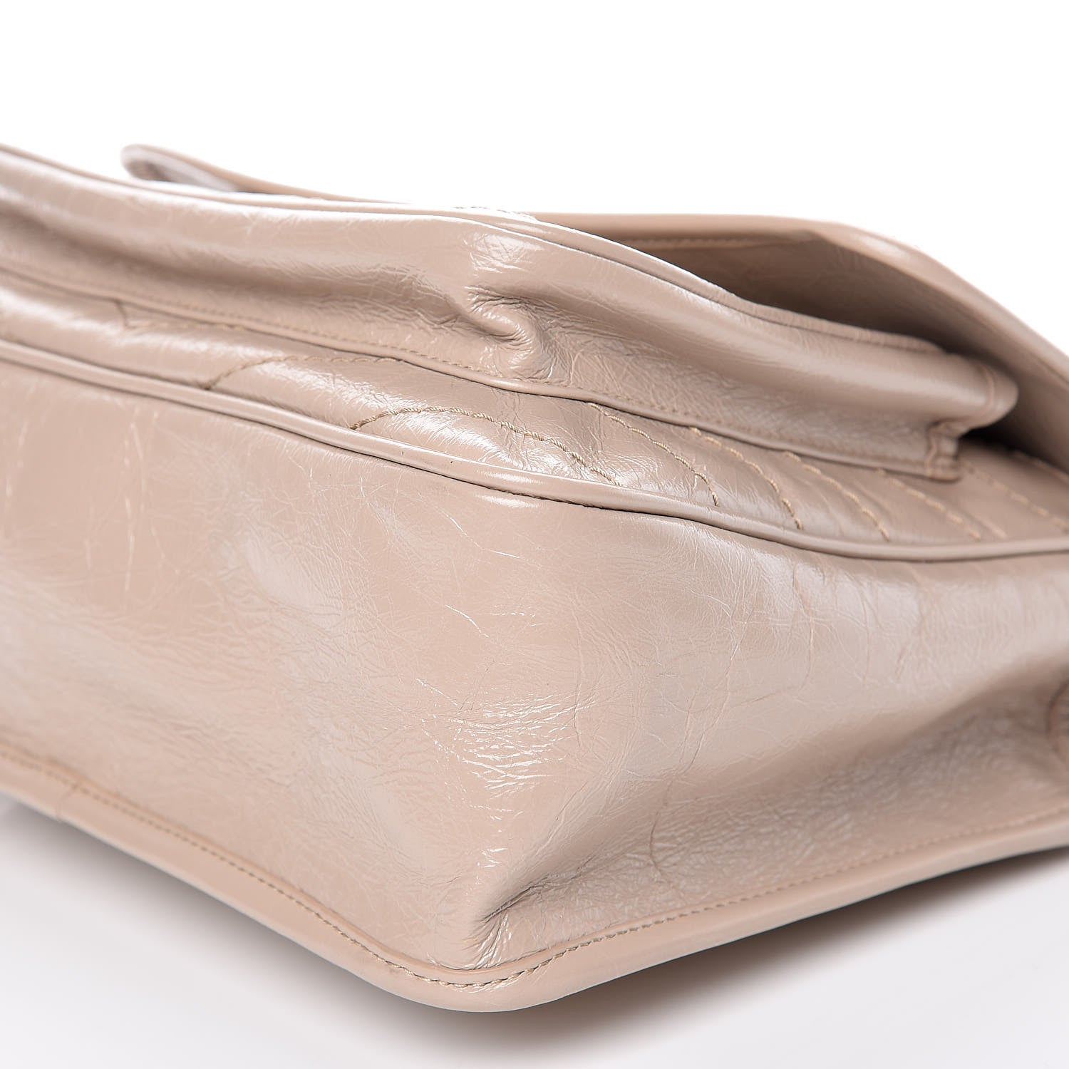 Saint Laurent Crinkled Calfskin Matelasse Monogram Medium Niki Chain Satchel Light Natural 11 of 11