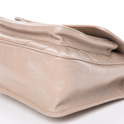 Saint Laurent Crinkled Calfskin Matelasse Monogram Medium Niki Chain Satchel Light Natural 11 of 11