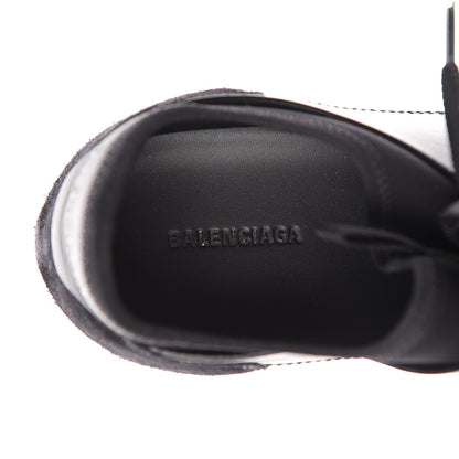 Balenciaga Mesh Calfskin Neoprene Suede Womens Race Runner Sneakers 37 Black 7 of 10