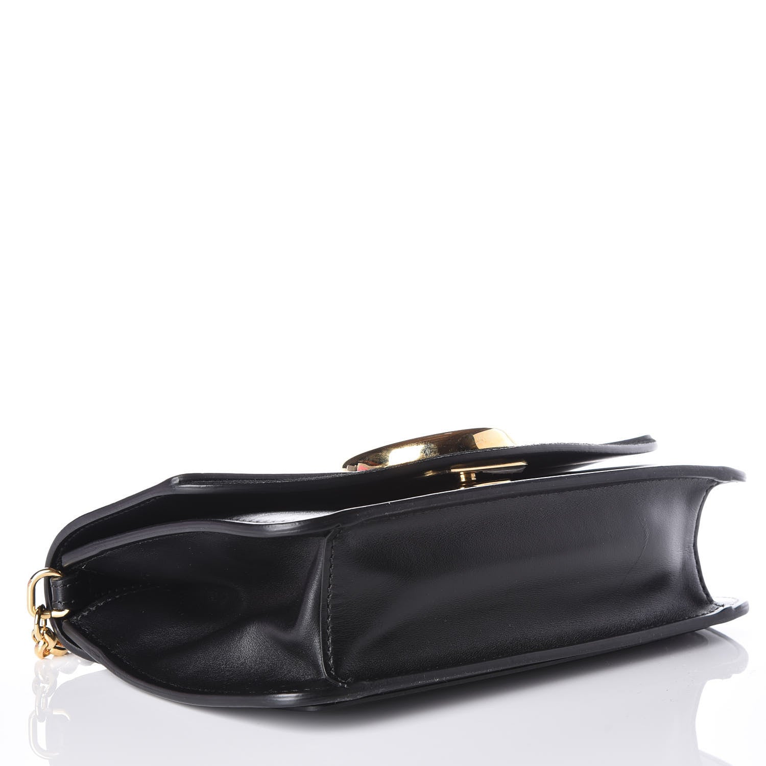 Chloe Calfskin Suede C Clutch With Chain Black 3 of 12