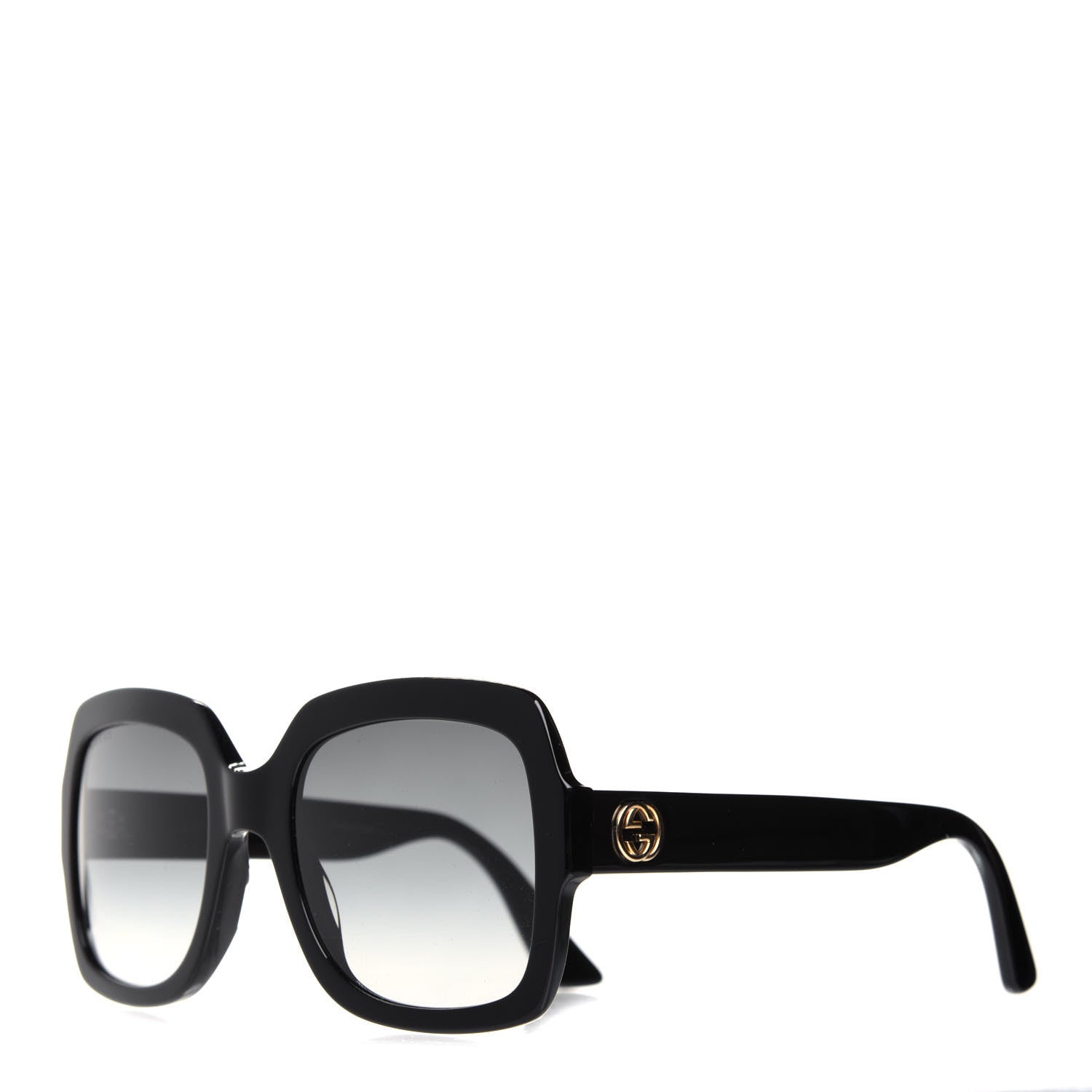 Gucci Oversized Square GG0036S Sunglasses Black 1 of 7