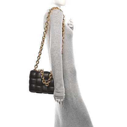 Bottega Veneta Lambskin Maxi Intreccio Padded Chain Cassette Crossbody Bag Fondant 2 of 10