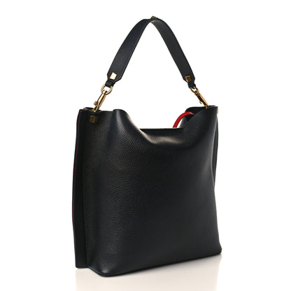 Valentino Garavani Grainy Calfskin Escape Hobo Bag Black 4 of 11