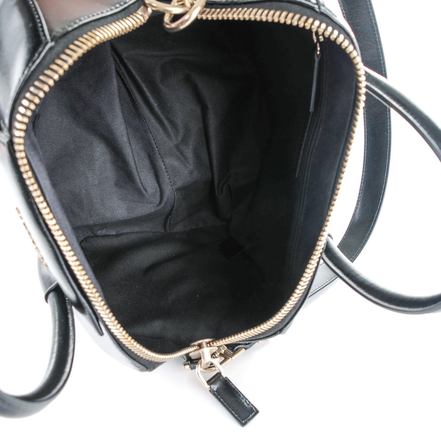 Shiny Lord Calfskin Medium Antigona Black