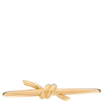 Tiffany 18K Rose Gold Knot Hinged Bangle Bracelet 1 of 4