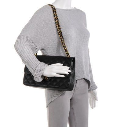 Chanel Caviar Quilted Jumbo Double Flap Black 2 of 9