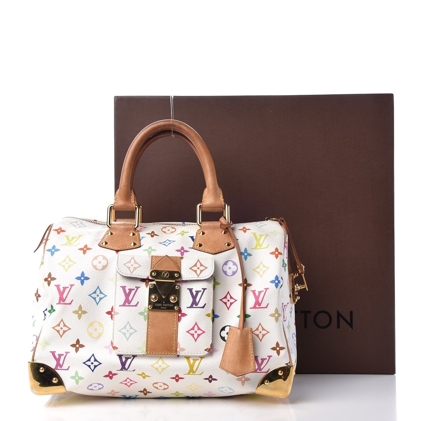 Monogram Multicolor Speedy 30 White