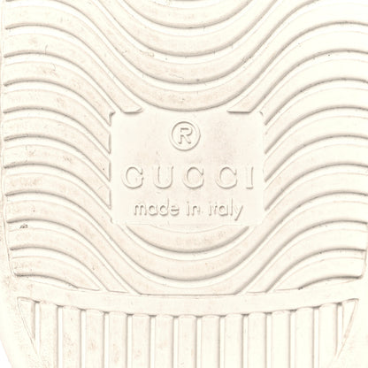 Gucci Calfskin Interlocking G Perforated Womens Ace Sneakers 38.5 White Grey Sky 8 of 10