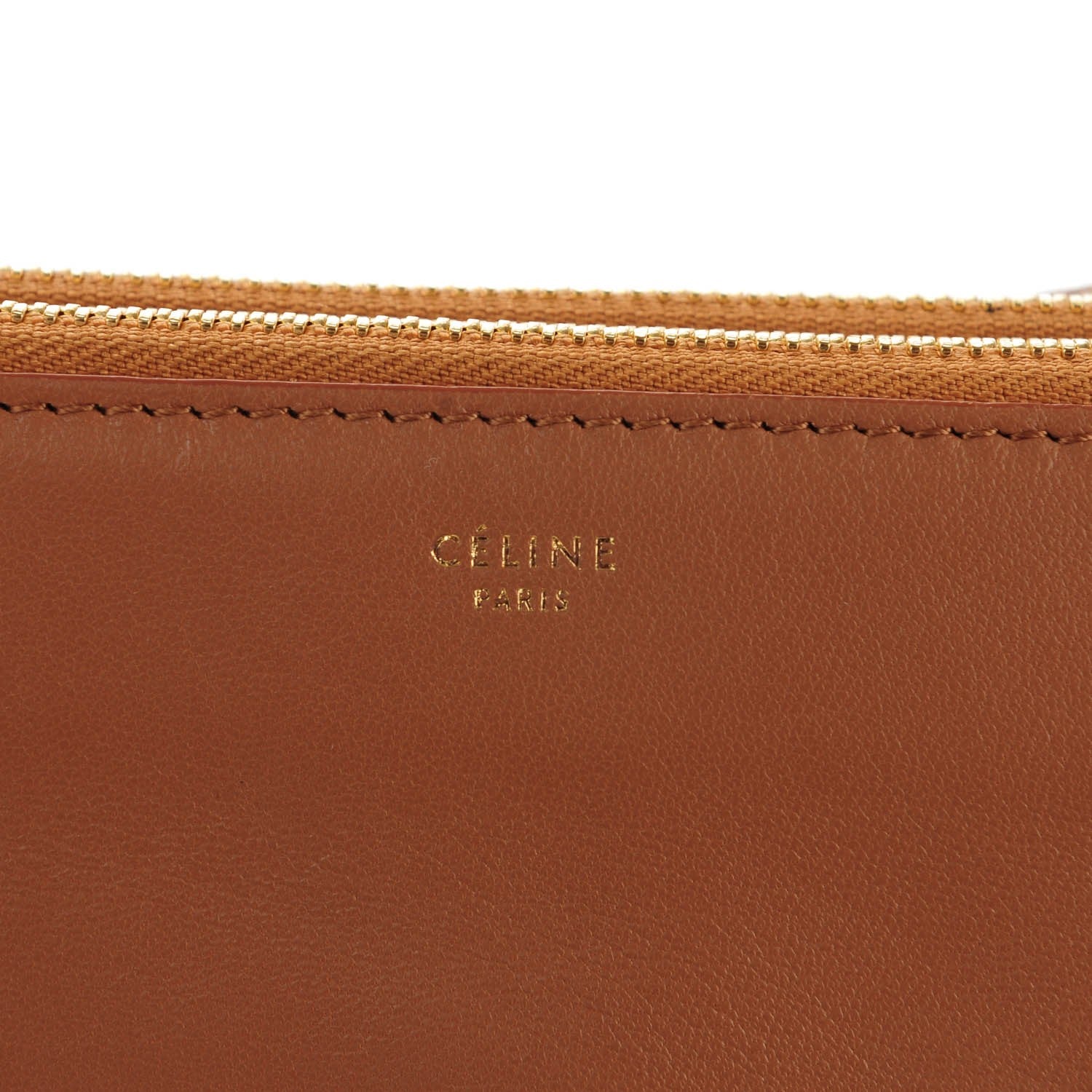 Celine Lambskin Small Trio Crossbody Bag Tan 5 of 8