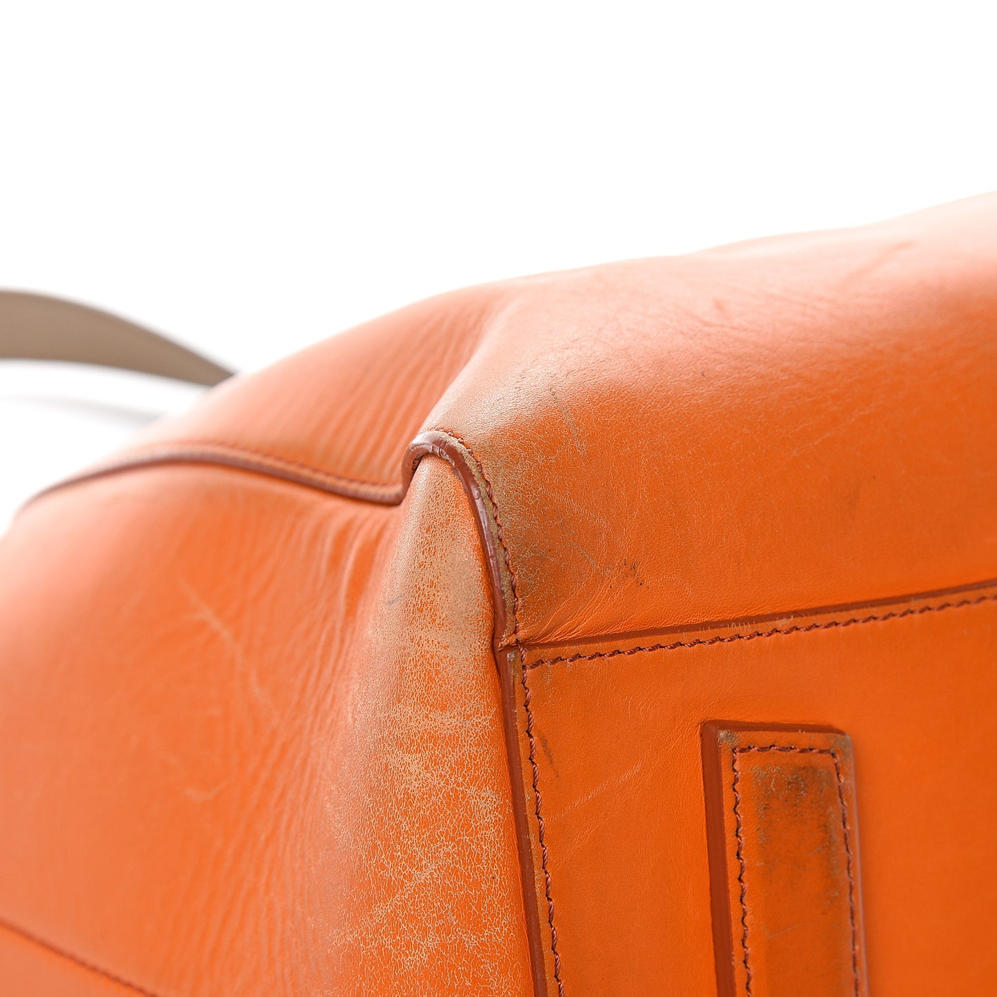 Smooth Calfskin Medium Bi-Color Antigona Orange Beige