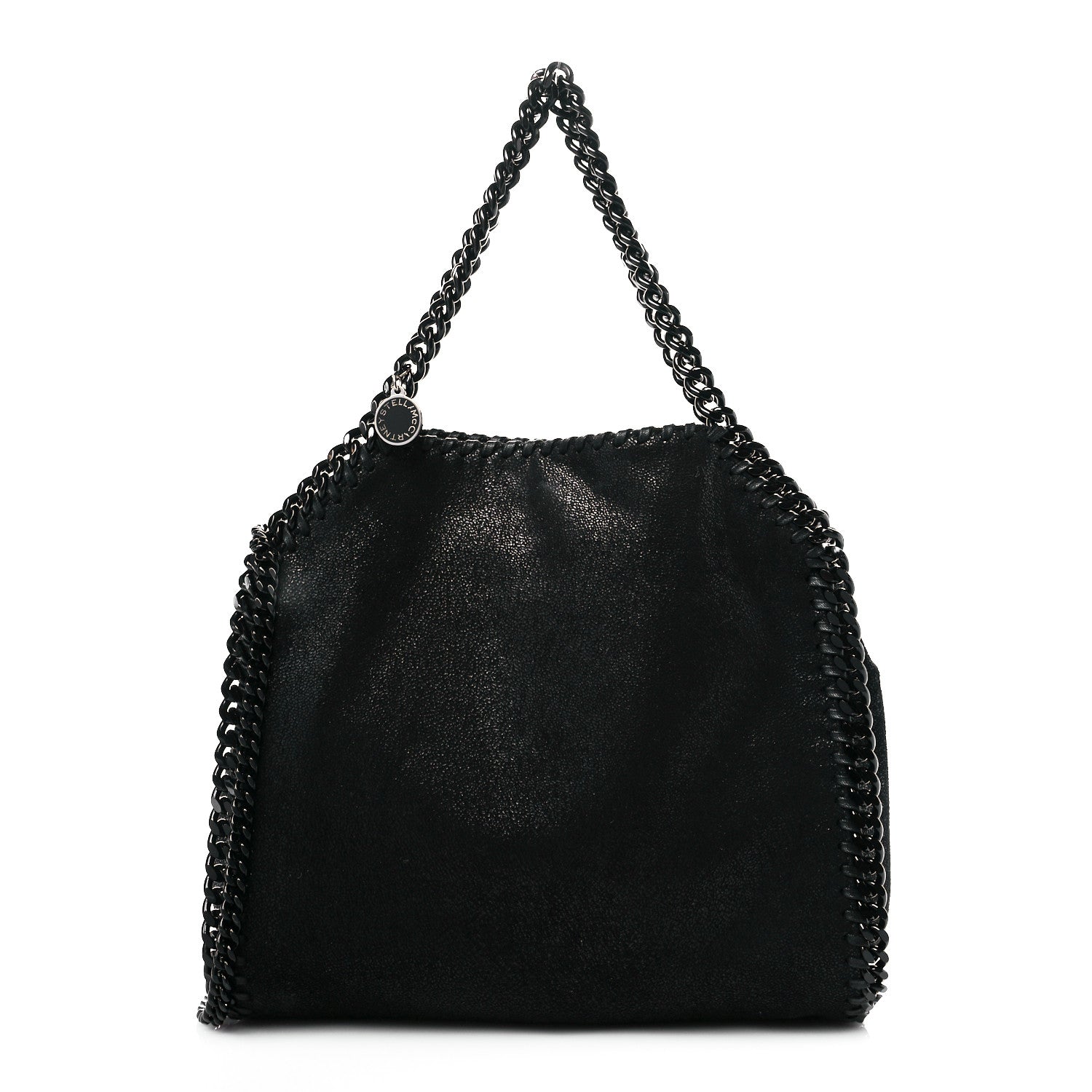 Stella McCartney Shaggy Deer Mini Falabella Fold Over Tote Black 1 of 10