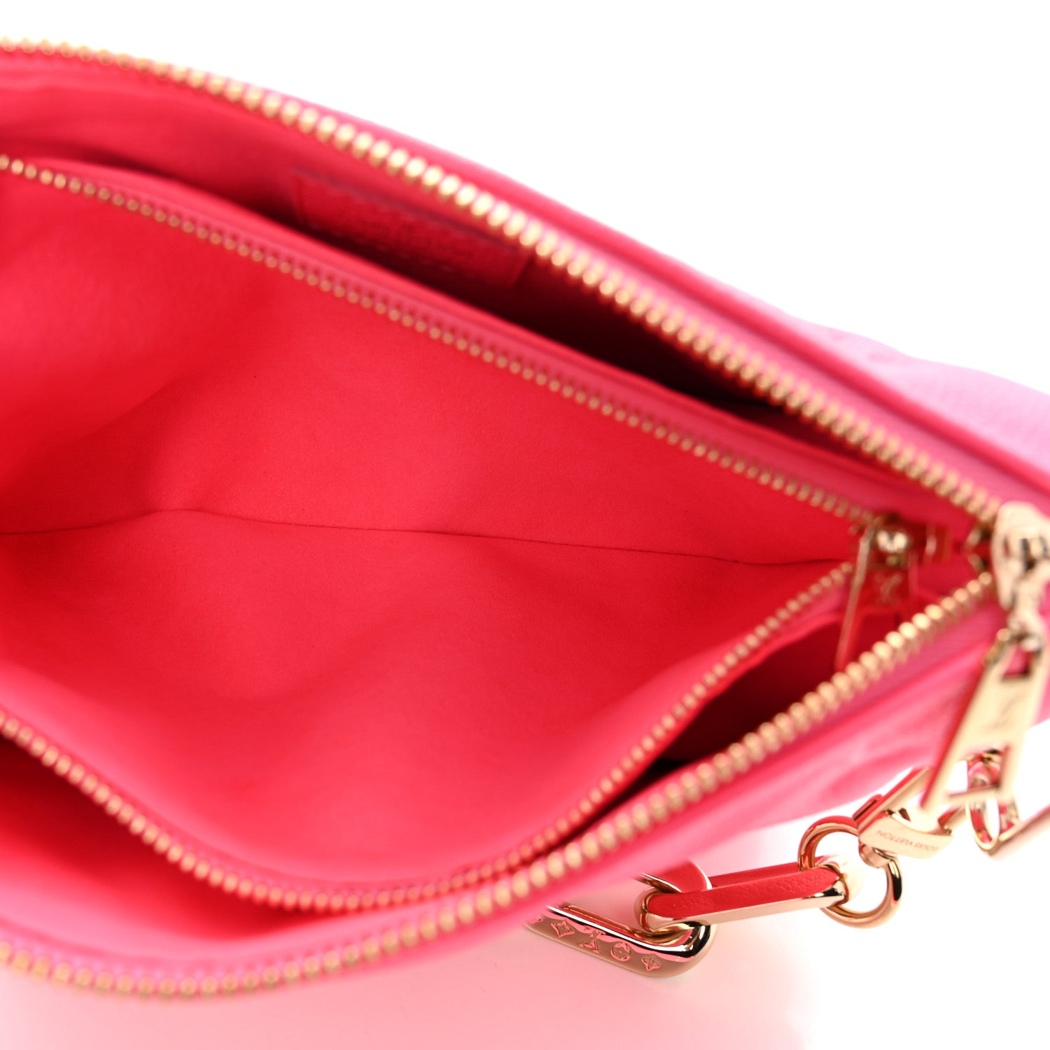 Louis Vuitton Calfskin Embossed Monogram Coussin BB Rose Fluo 5 of 9