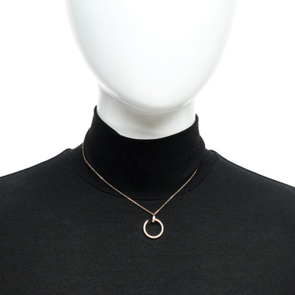 Cartier 18K Pink Gold Diamond Juste Un Clou Paved Pendant Necklace 2 of 6