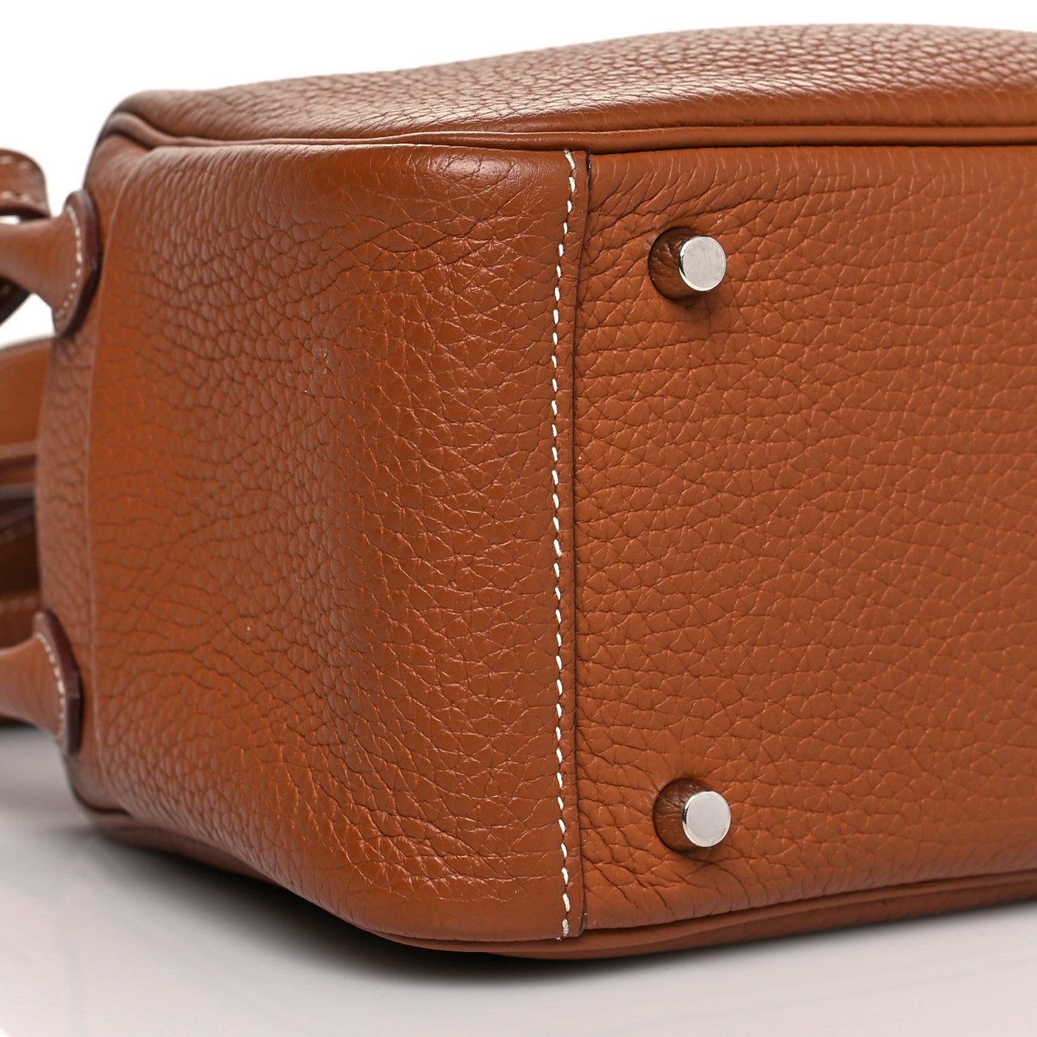 Hermes Taurillon Clemence Mini Lindy 20 Gold 9 of 11