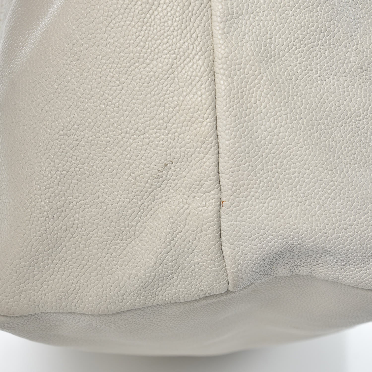 Chanel Distressed Caviar XL Coco Cabas White 16 of 16
