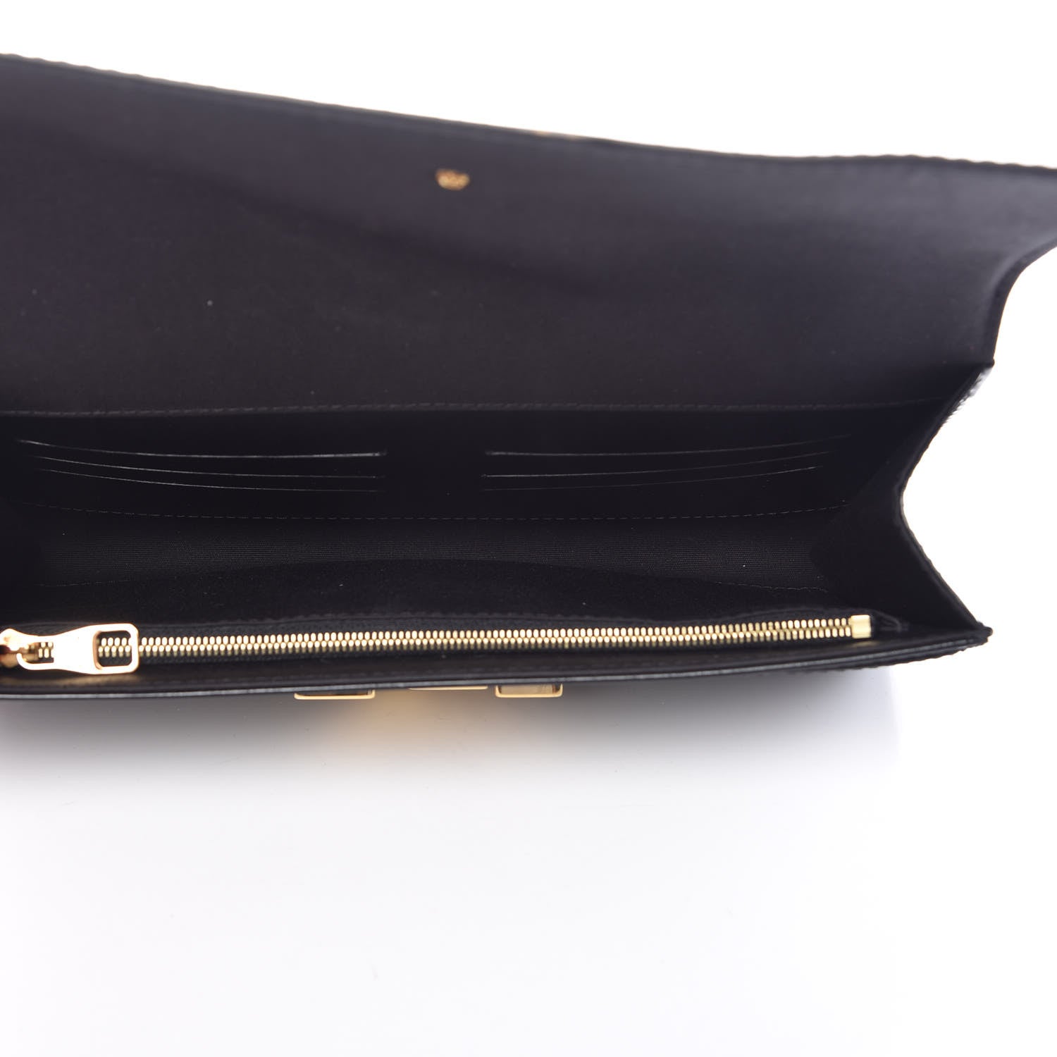 Louis Vuitton Patent Louise Clutch Black 5 of 9