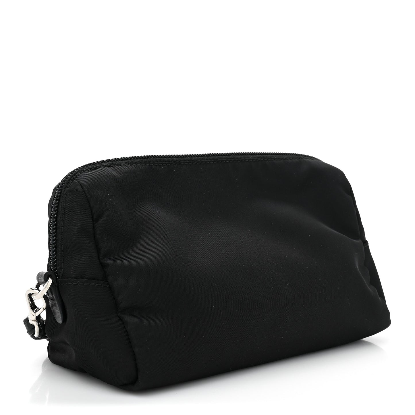 Tessuto Nylon Saffiano Smalto Wristlet Black