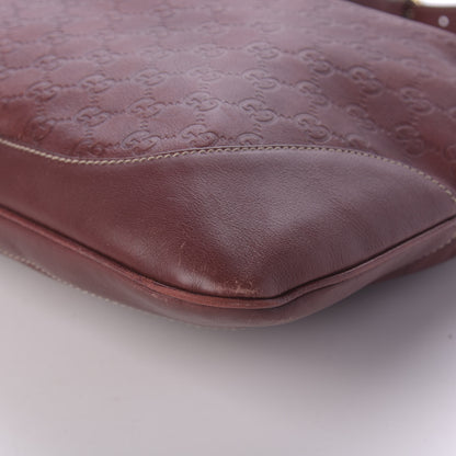 Gucci Guccissima Large Jackie O Bouvier Hobo Dark Red 7 of 13