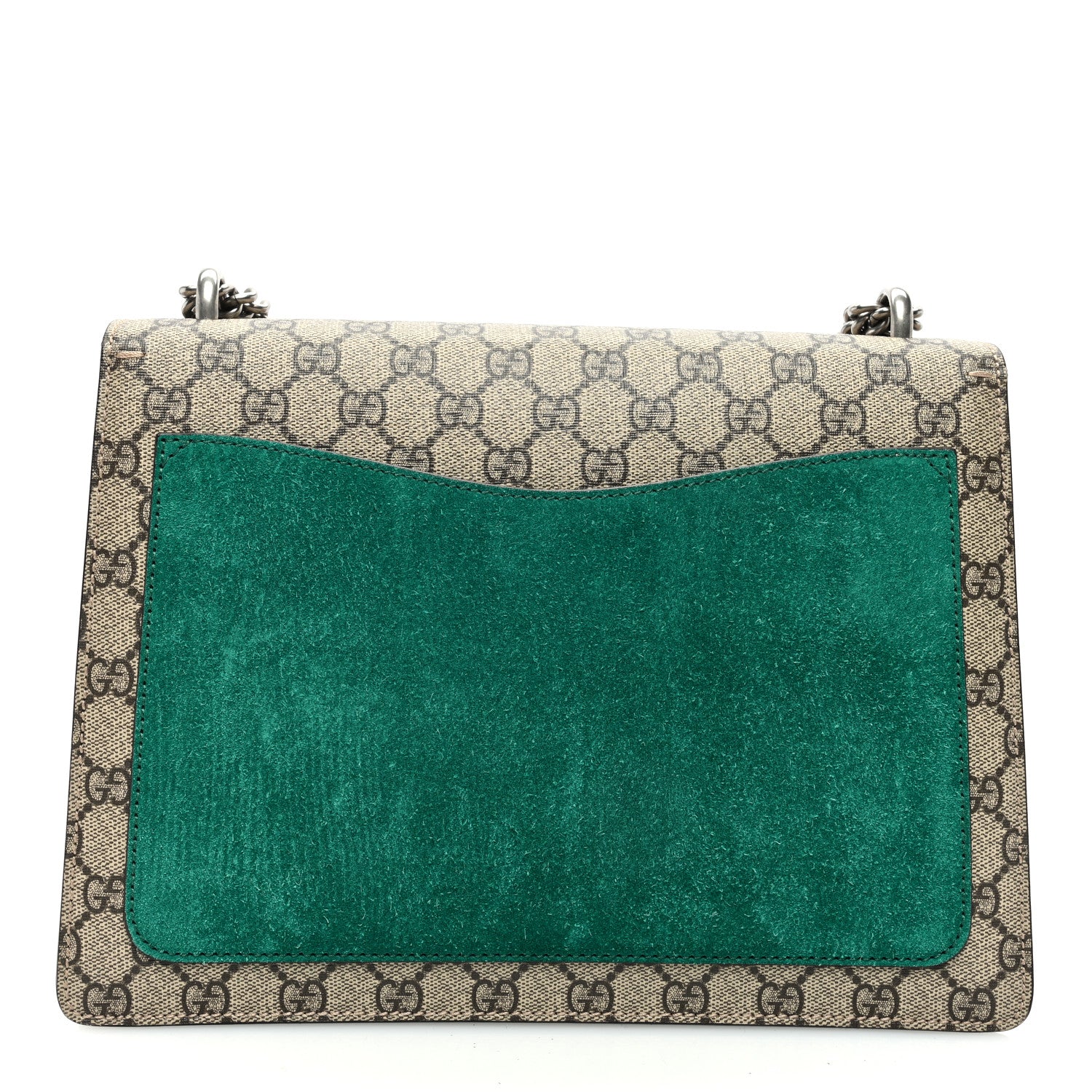 Gucci GG Supreme Monogram Embroidered Medium Dionysus Shoulder Bag Emerald 11 of 13