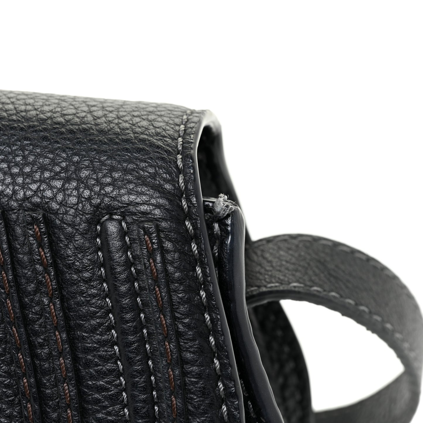 Calfskin Mini Marcie Round Crossbody Bag Black