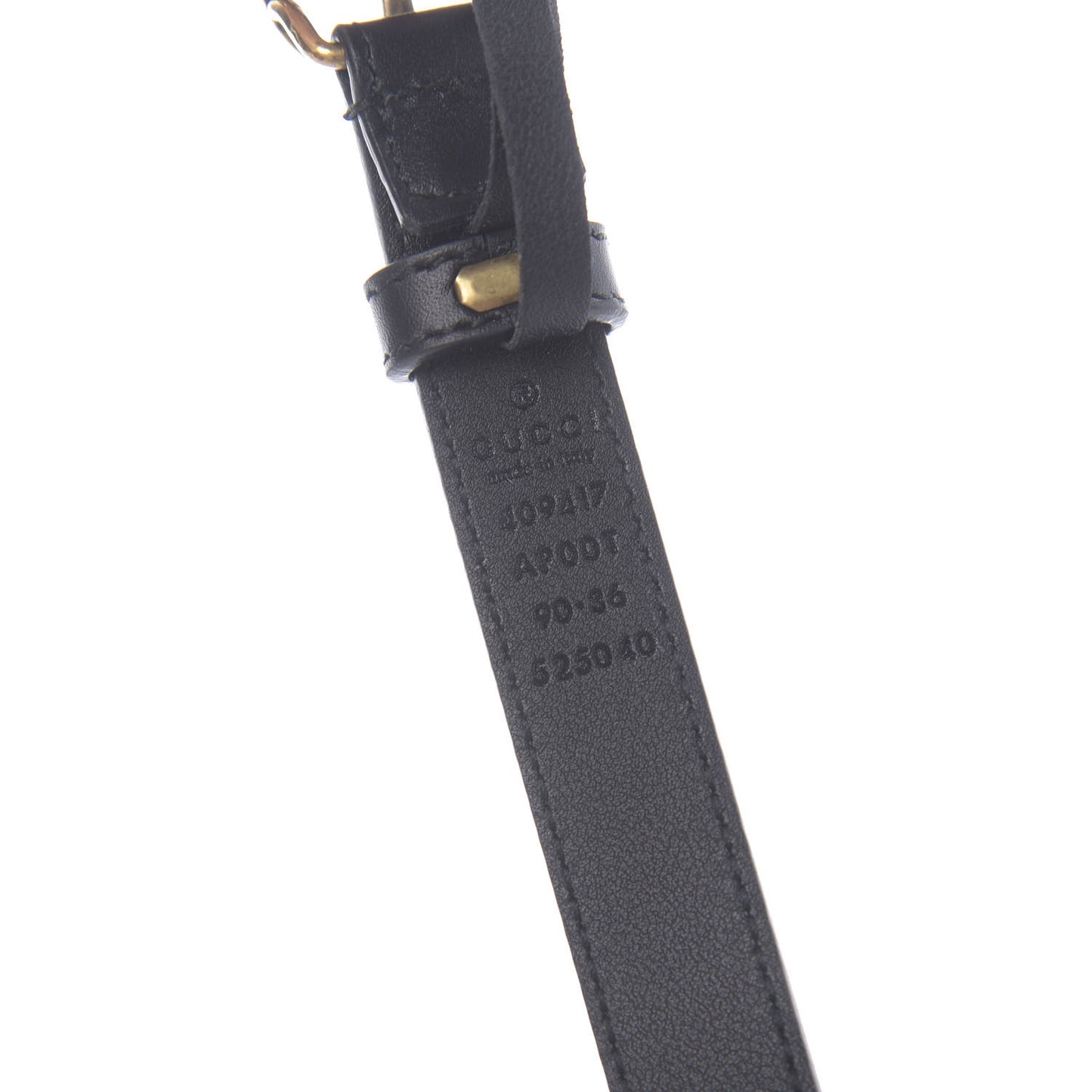 Calfskin Double G 20mm Belt 90 36 Black