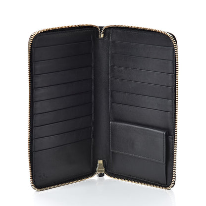 Gucci Guccissima Zip Around Travel Wallet Black 5 of 11