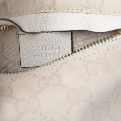 Gucci GG Monogram Web Double Pocket Belt Bag White 6 of 8