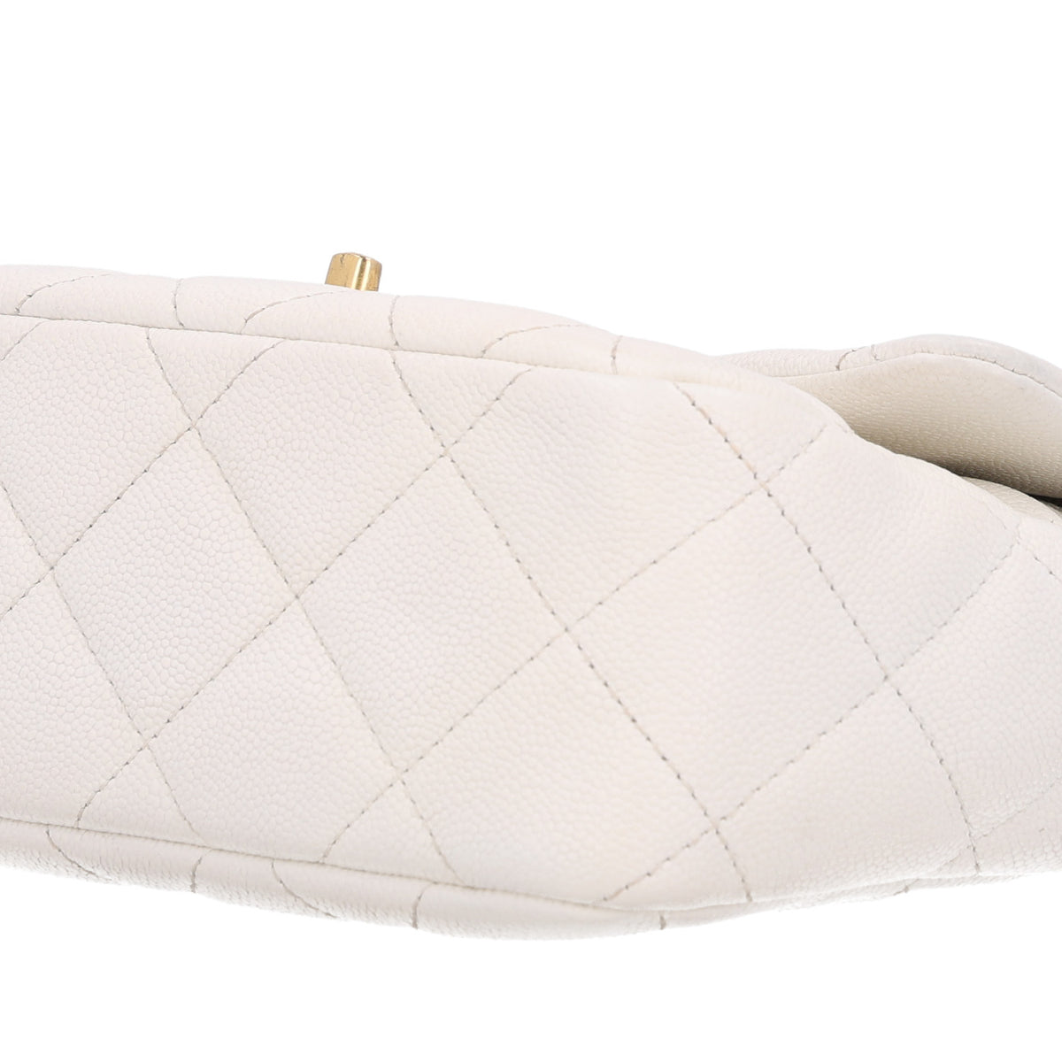 Chanel Caviar Quilted Sweetheart Flap White 10 of 10