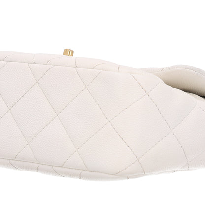 Chanel Caviar Quilted Sweetheart Flap White 10 of 10