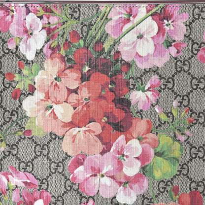 Gucci GG Supreme Monogram Blooms Large Cosmetic Case Beige Multicolor Dry Rose 10 of 11