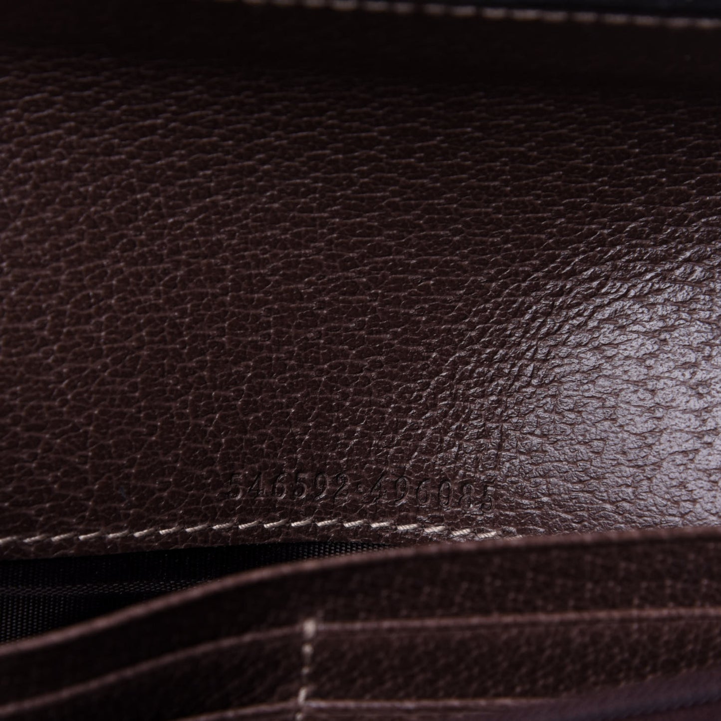 GG Supreme Monogram Web Ophidia Wallet On Chain Brown
