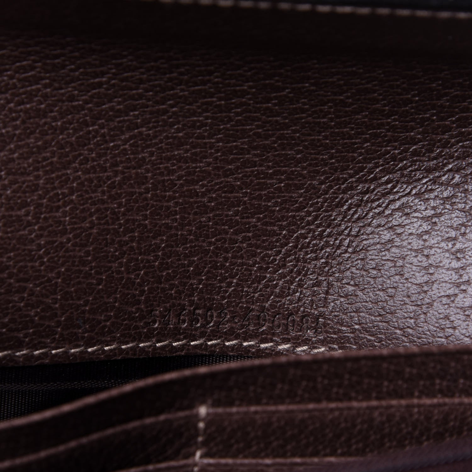 Gucci GG Supreme Monogram Web Ophidia Wallet On Chain Brown 6 of 12