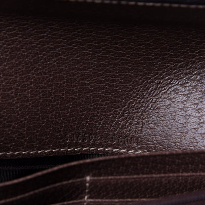 Gucci GG Supreme Monogram Web Ophidia Wallet On Chain Brown 6 of 12