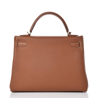 Hermes Togo Kelly Retourne 32 Gold 4 of 30