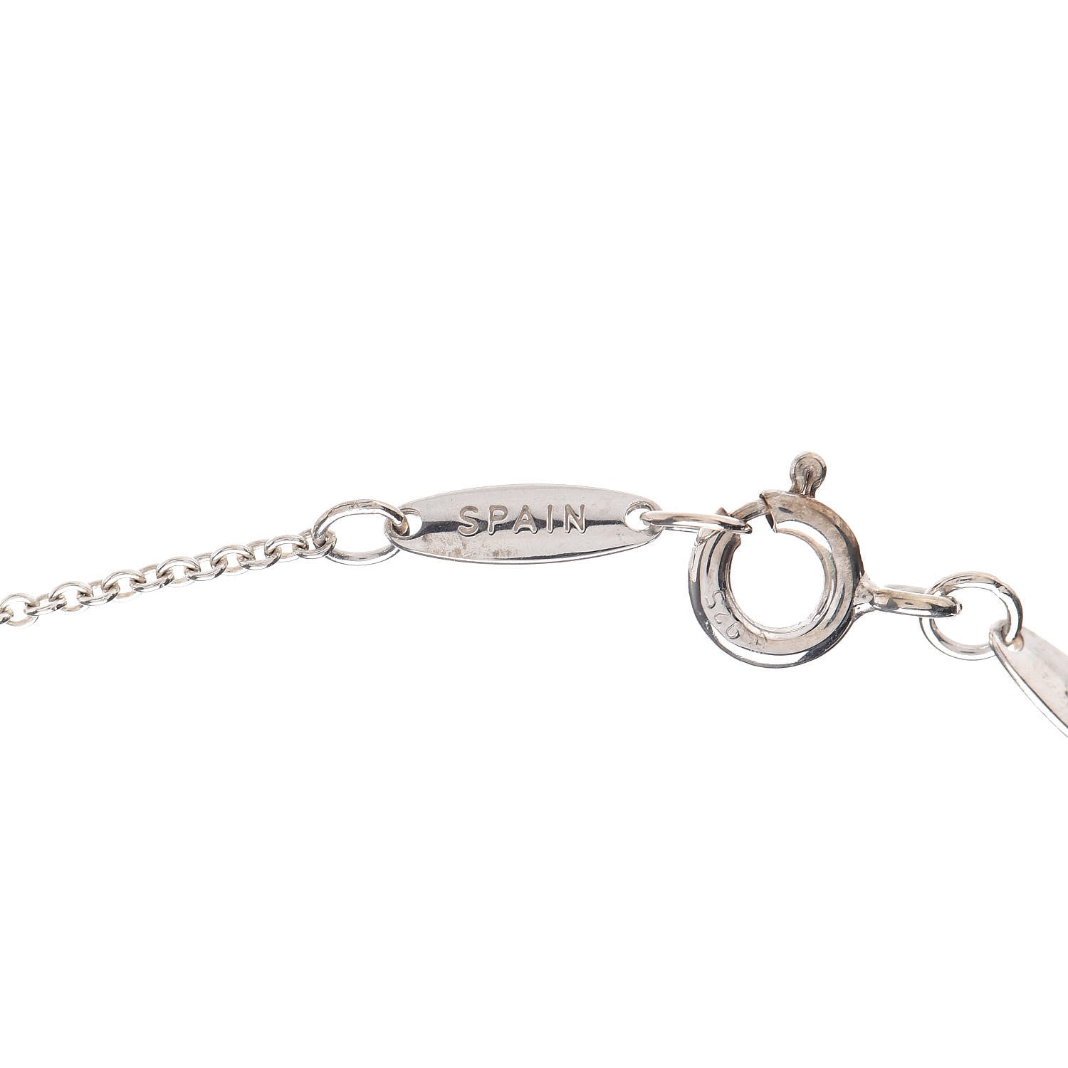 Tiffany Sterling Silver Diamond .05ct Elsa Peretti Diamonds by the Yard Pendant Necklace 9 of 9