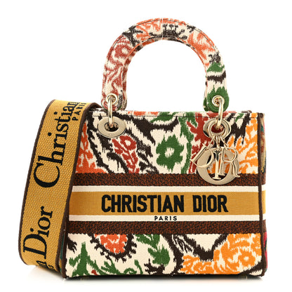 Christian Dior Canvas Embroidered Paisley Medium Lady D-Lite Multicolor 1 of 8