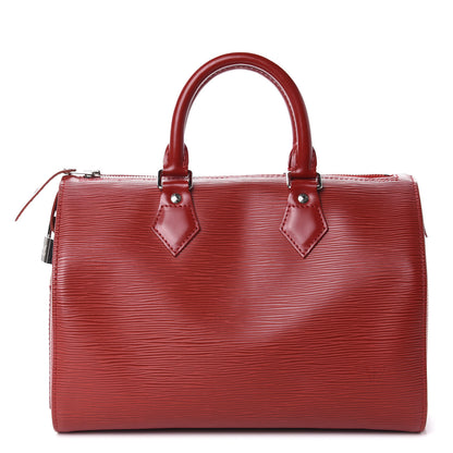 Louis Vuitton Epi Speedy 25 Castillan Red 1 of 9