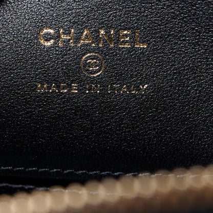 Chanel Lambskin Quilted Small Top Handle Vanity Case With Chain Black 6 of 13